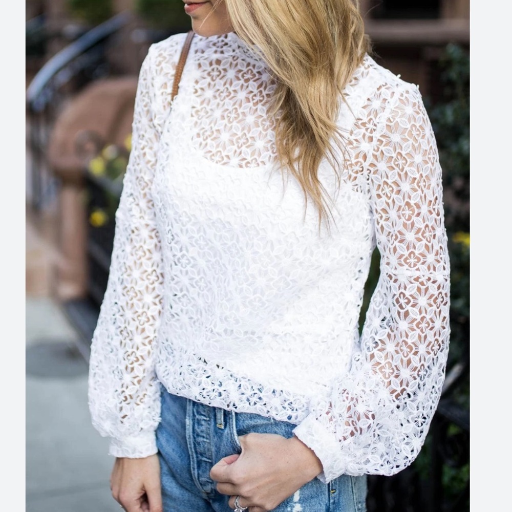 Express White Lace Top-Shell Only - Picture 5 of 15
